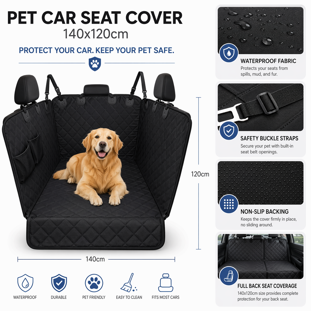 Funda protectora coche mascotas InnovaGoods - foto 4