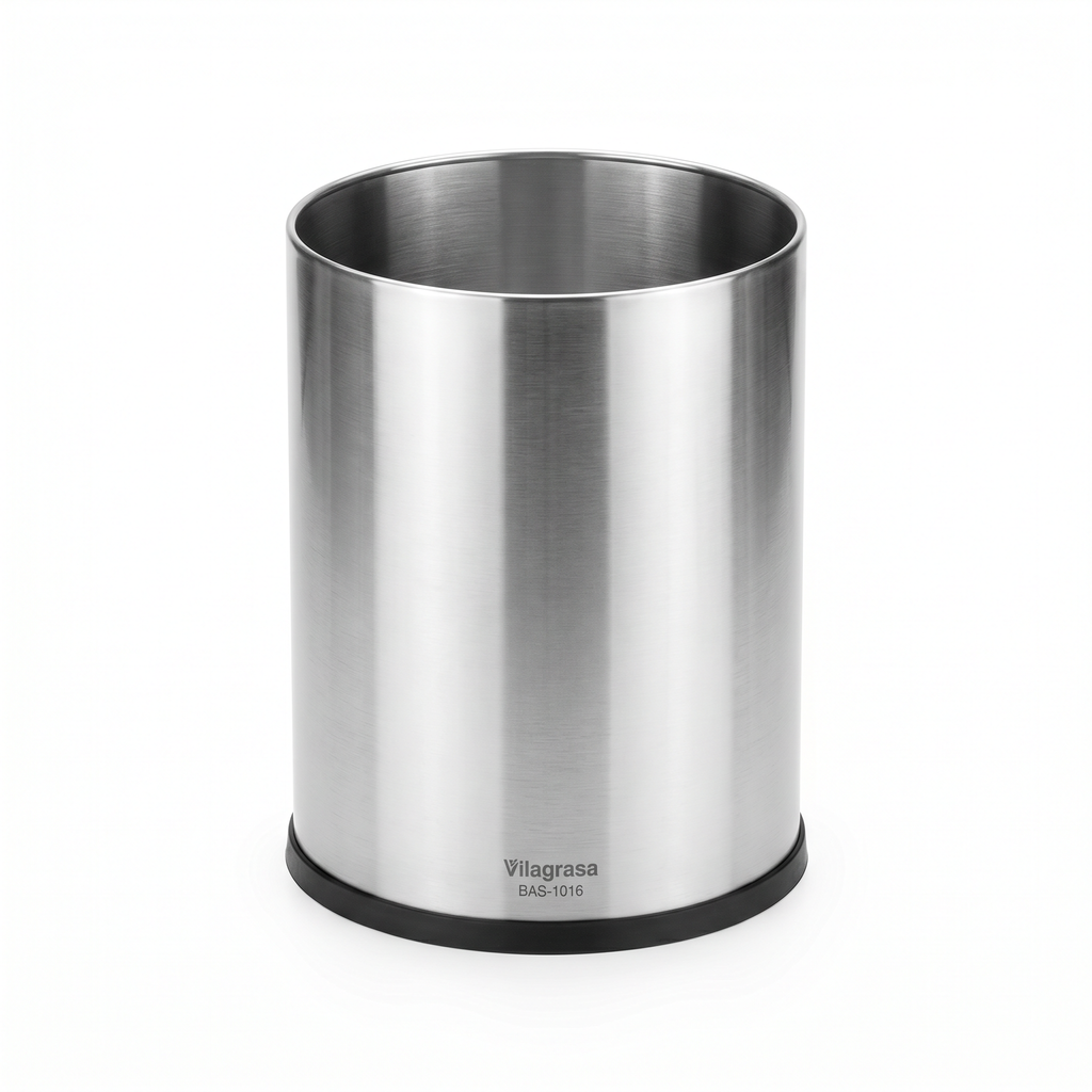 Papelera de Oficina Vilagrasa BAS-1016 — 1016 Inox  10 Litros