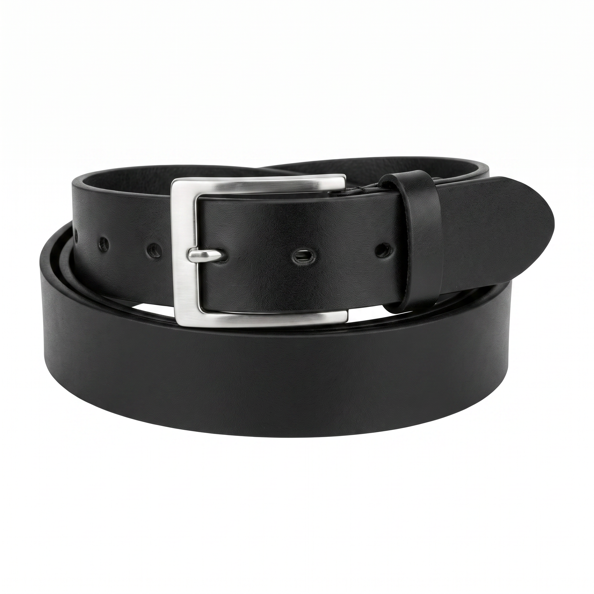 Livergy Cinturón de Cuero Negro Talla 115