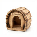 Comedero Pajaros Snack Bar Madera Rustica