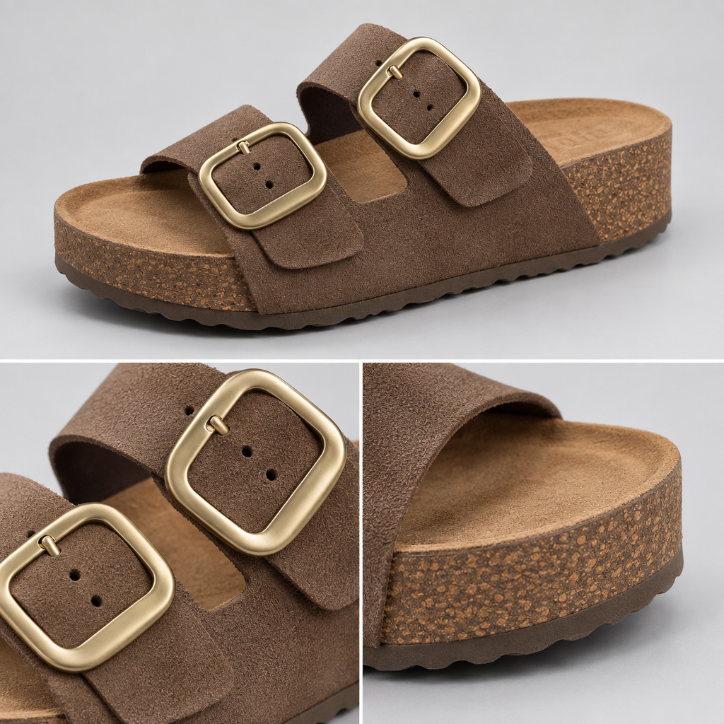 Detalles de las sandalias Yokono Wimi-003 taupe talla 38