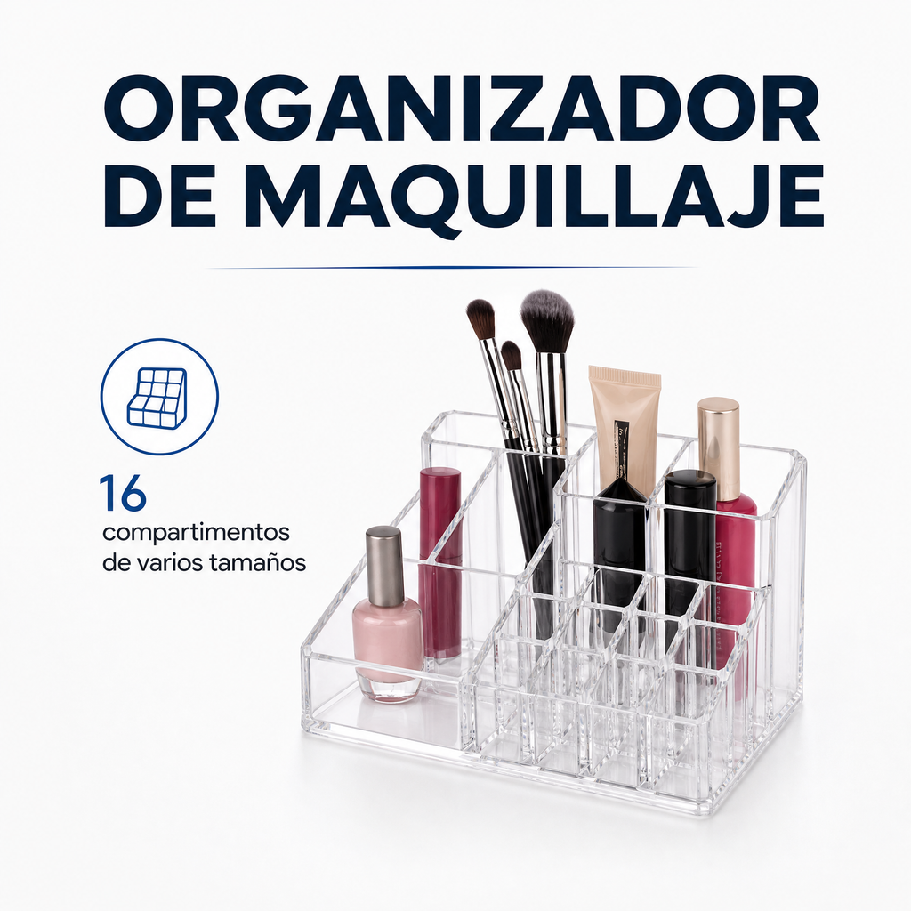 Organizador de Maquillaje Livarno Home con 16 Compartimentos