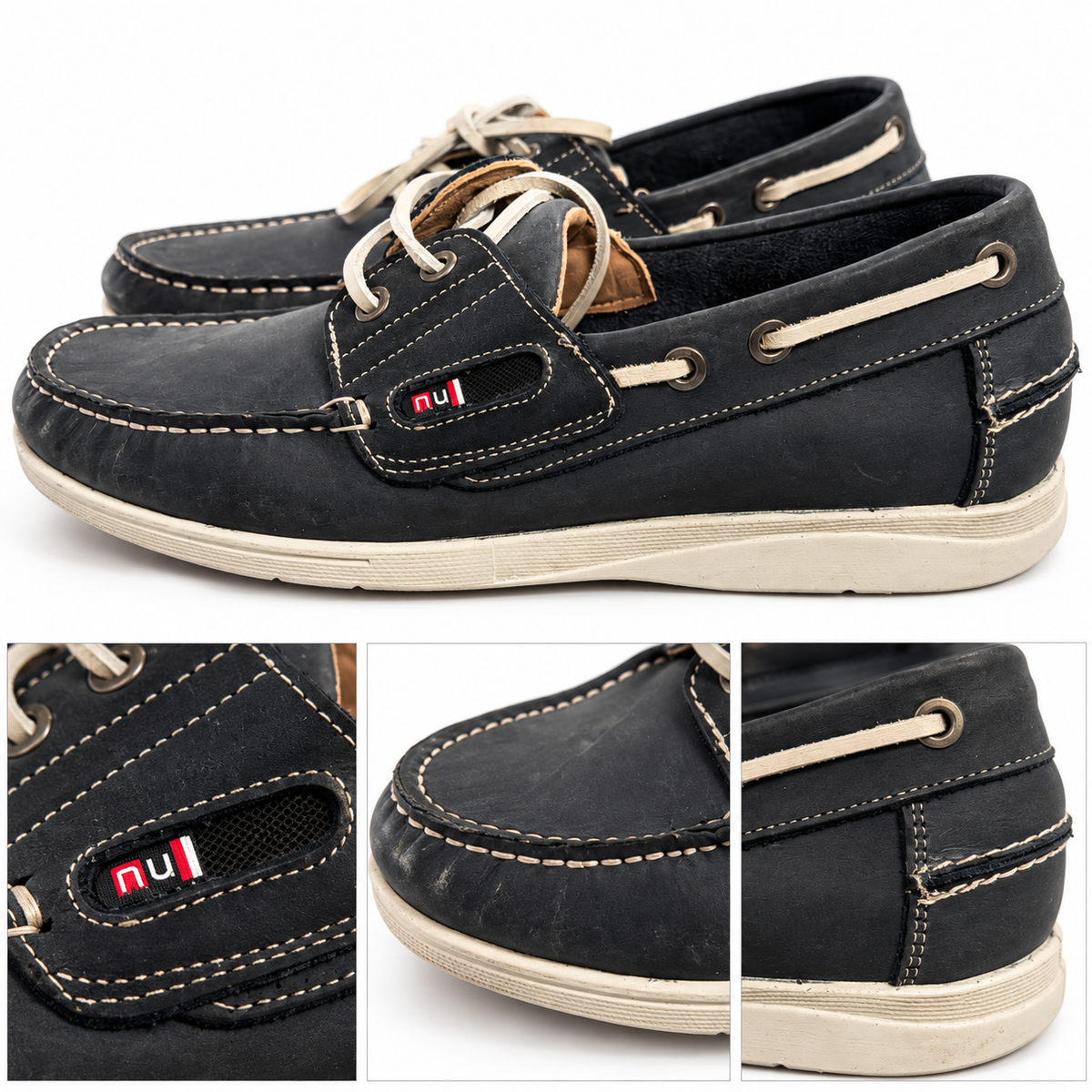 Nuper 7830: costuras, cordones y marcas superficiales