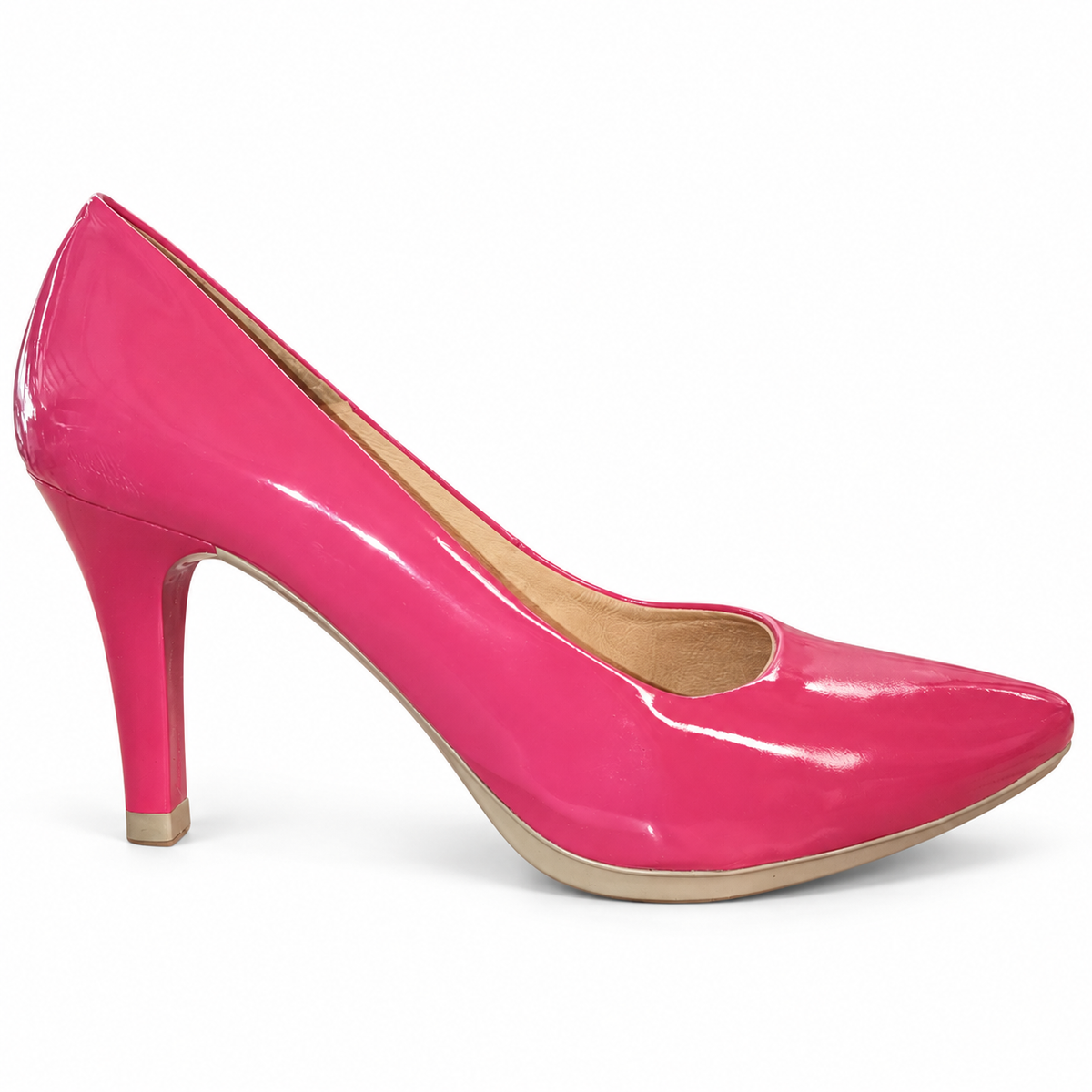 Zapatos de salón Chamby 4350 charol fucsia · Talla 38 — vista sobre fondo blanco