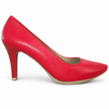 Zapatos de salón Chamby 4350 rojos de acabado liso · Talla 40 — vista sobre fondo blanco