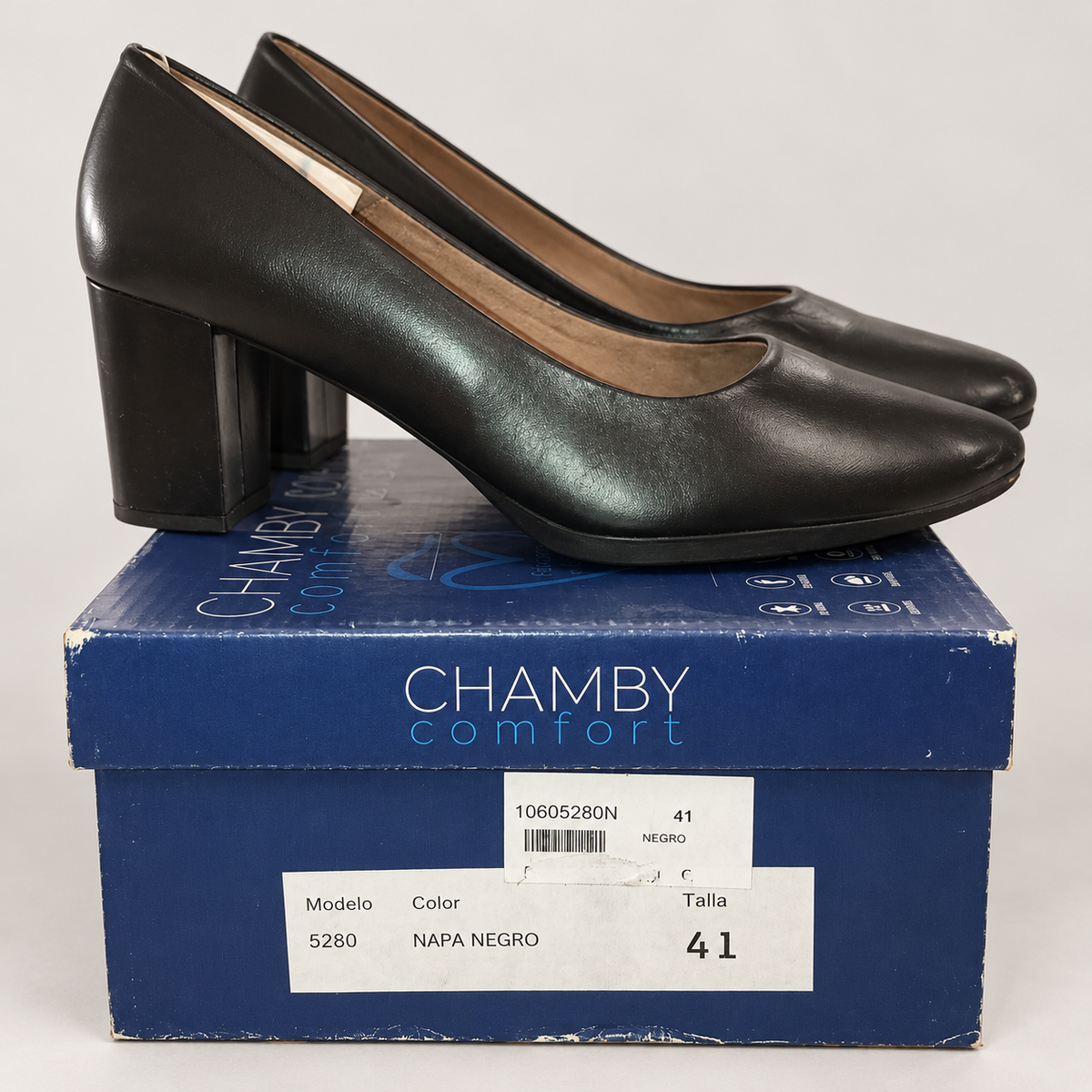 Detalles y etiqueta de caja Chamby 5280-negro41