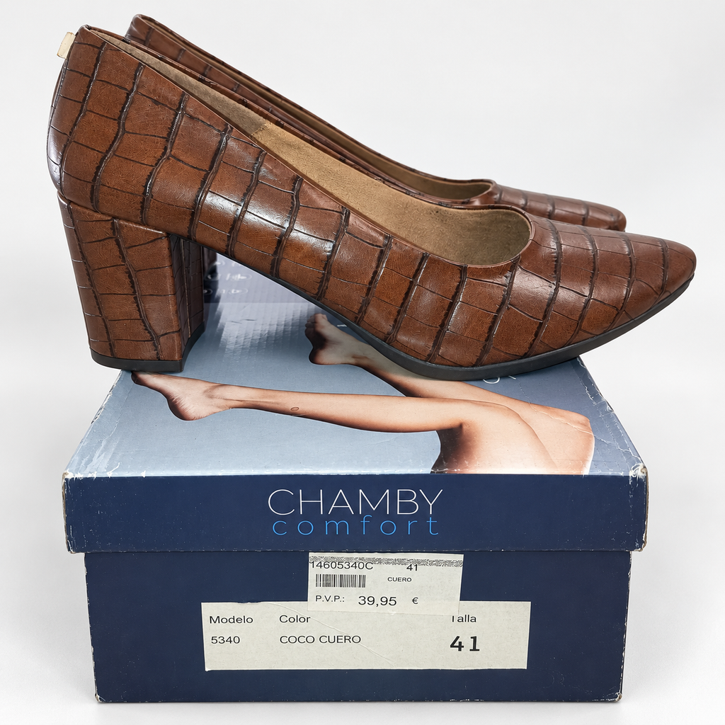 Detalles y etiqueta de caja Chamby 5340-cuero41