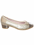 Zapatos Chamby 740 champán con lazo · Talla 37 — fondo blanco