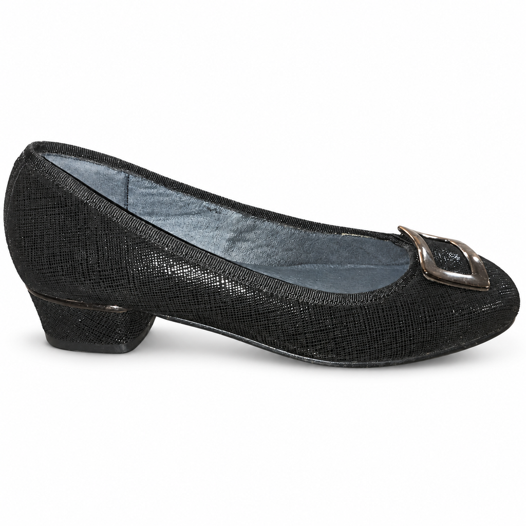 Zapatos Chamby 752 negros con adorno · Talla 36 — vista sobre fondo blanco