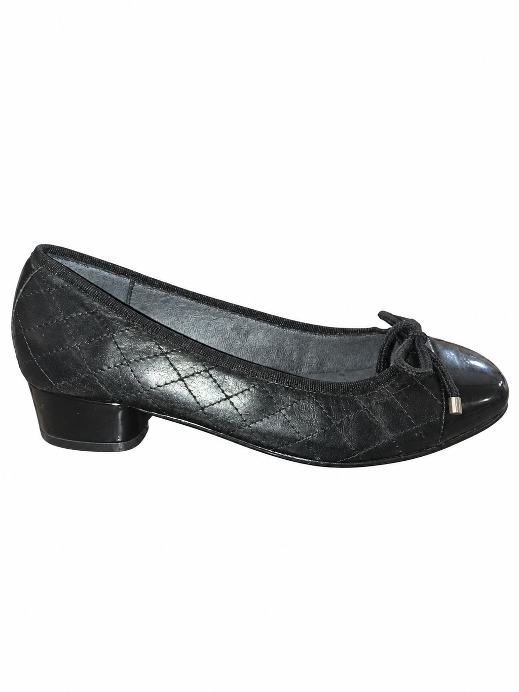 Zapatos Chamby 772 negros con lazo · Talla 36 — fondo blanco