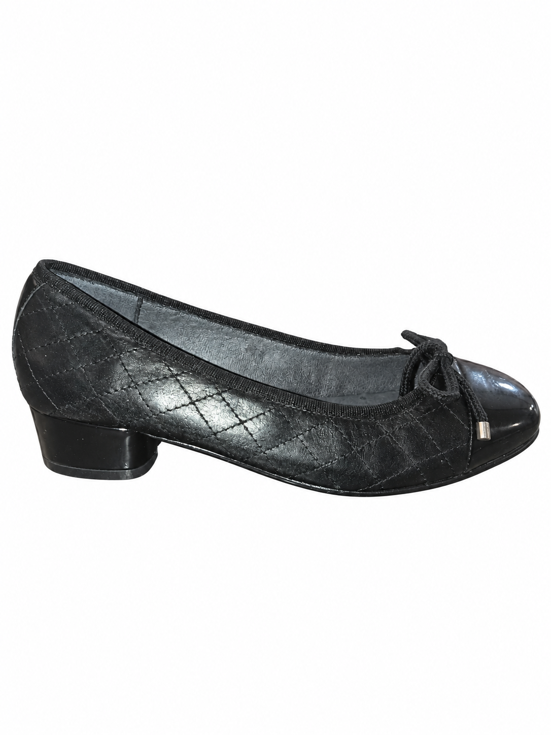 Zapatos Chamby 772 negros con lazo · Talla 36 — fondo blanco