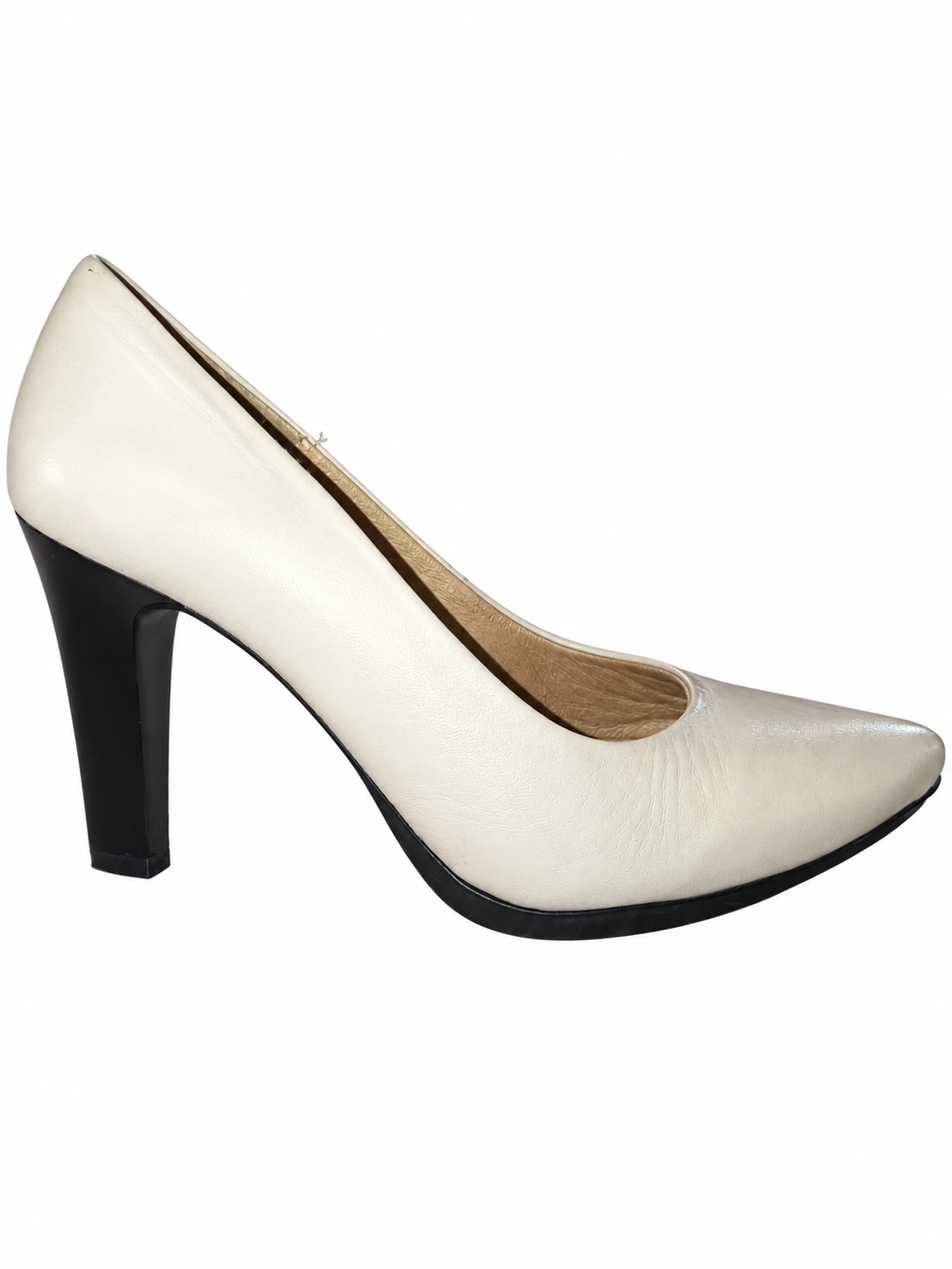 CHAMBY 4330 Napa Hielo talla 37, tacón negro, detalle