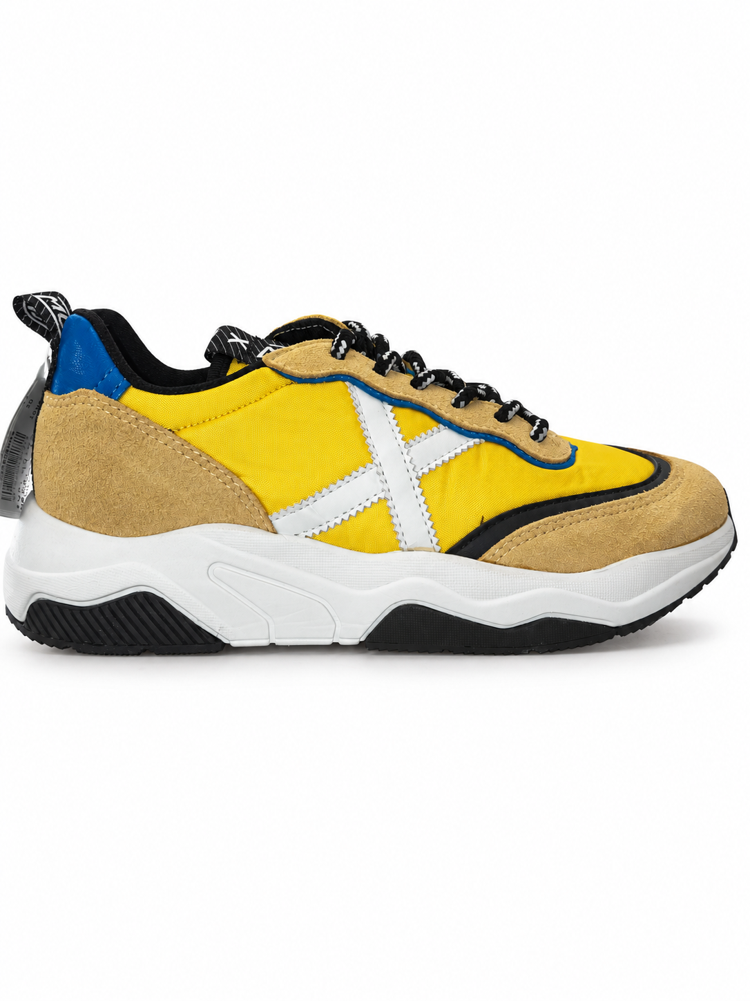 Munich mostaza y beige con X blanca talla39 — portada