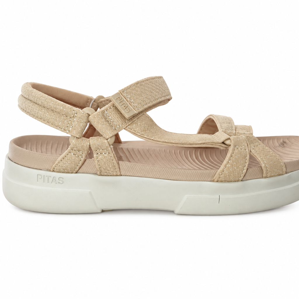 Sandalias Pitas CLAIRE arena talla 39, principal, unidad Z-14 con marcas visibles
