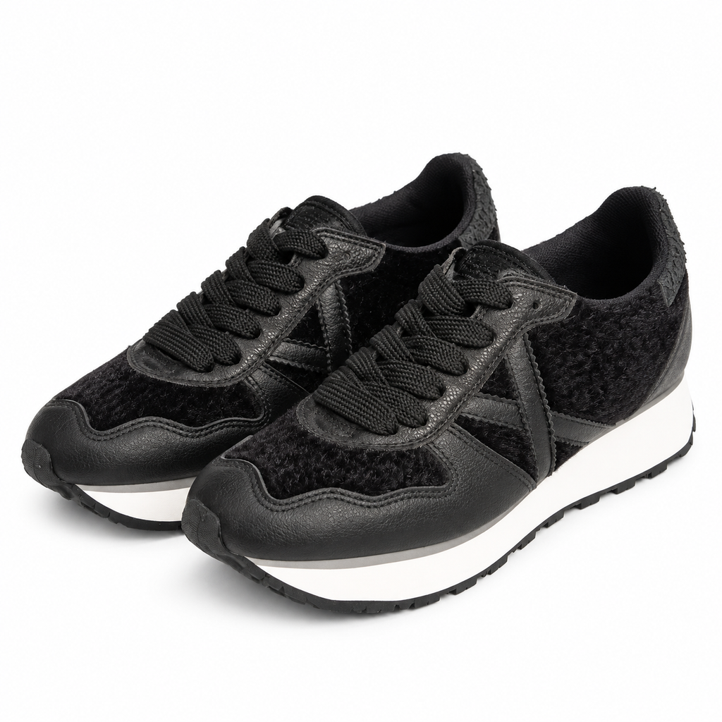 Zapatillas Munich negras de texturas, imagen principal