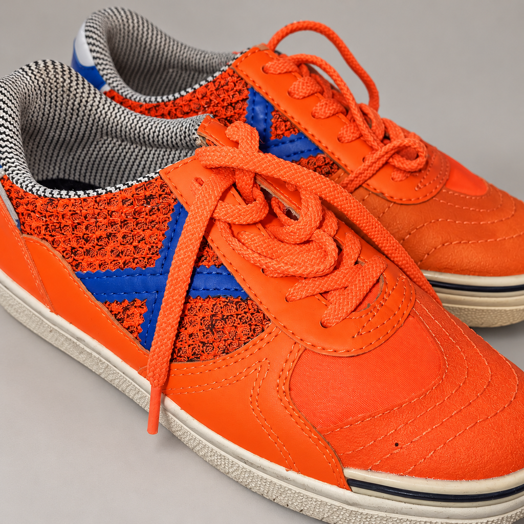 Munich naranja con X azul talla33 — características