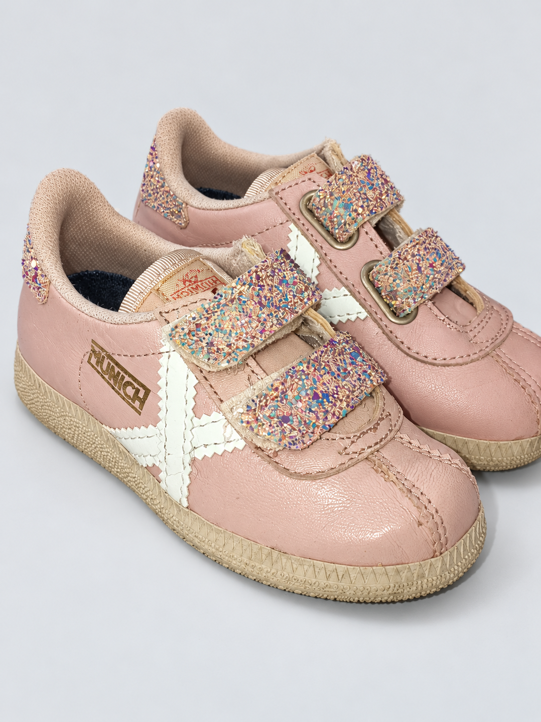 Munich rosa palo doble cierre glitter talla25 — características