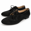 Zapatos Modelo M19006 Negro Perforados con Cordones para Mujer - vista principal