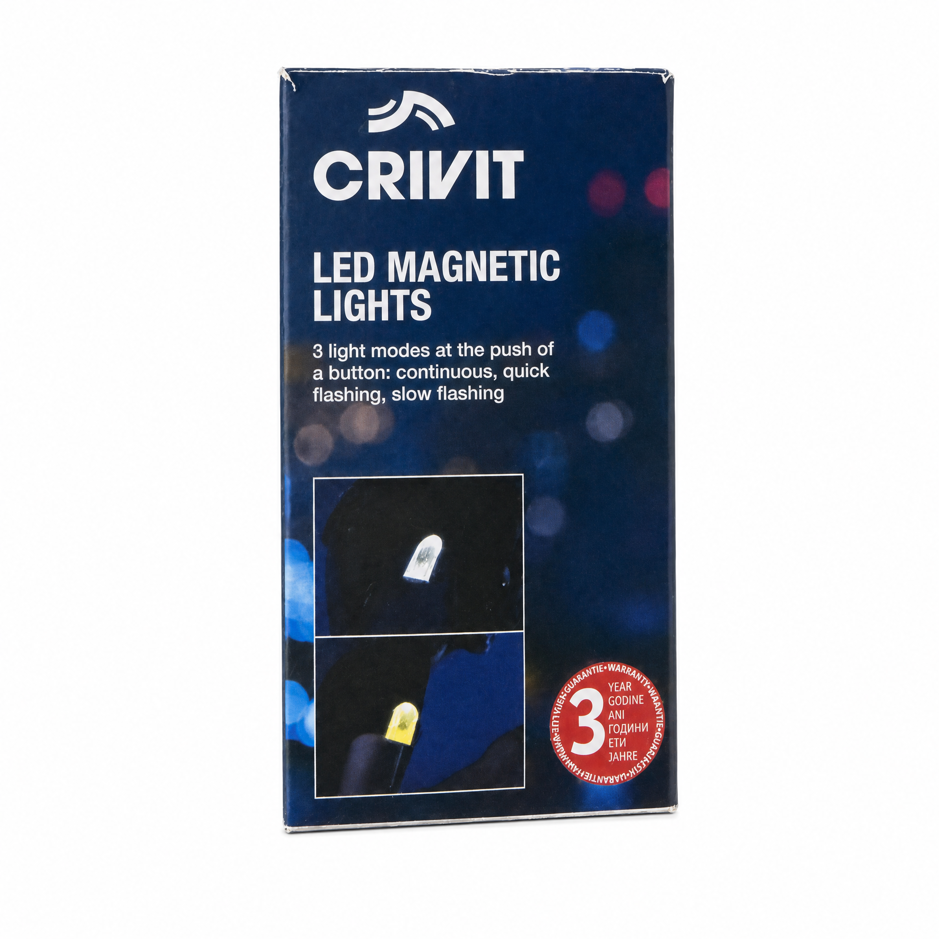 Crivit Luces LED magnéticas compactas para visibilidad