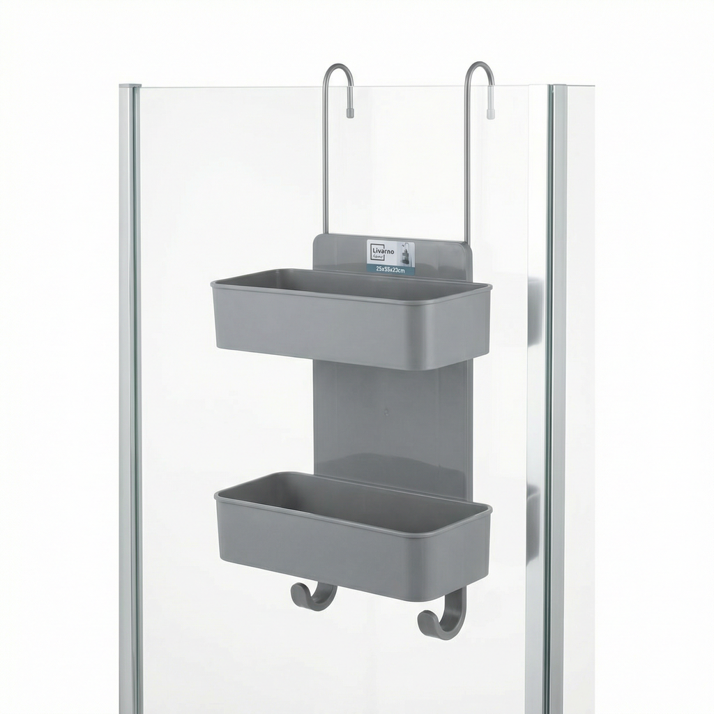 Estantería de Ducha Colgante Livarno Home Gris