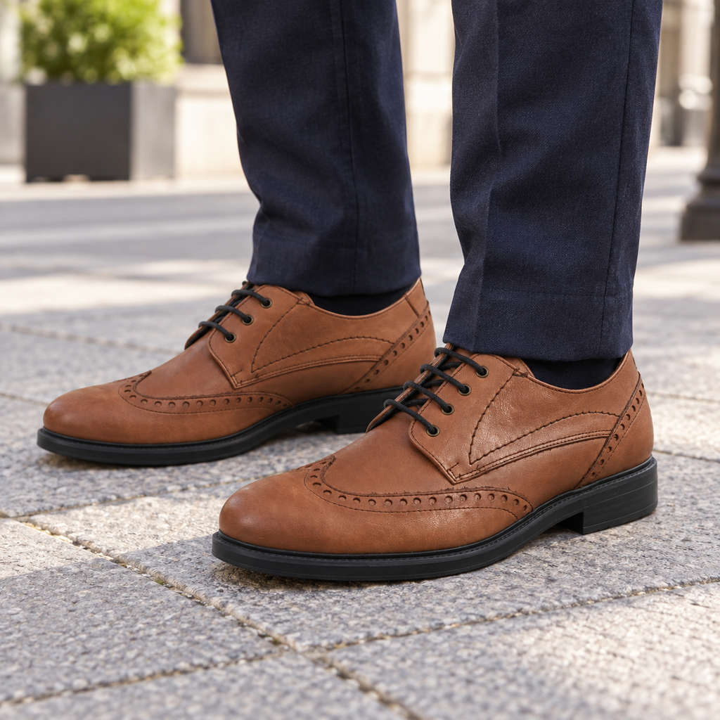 Zapatos Pitillos 4142 Libano de hombre en una escena urbana