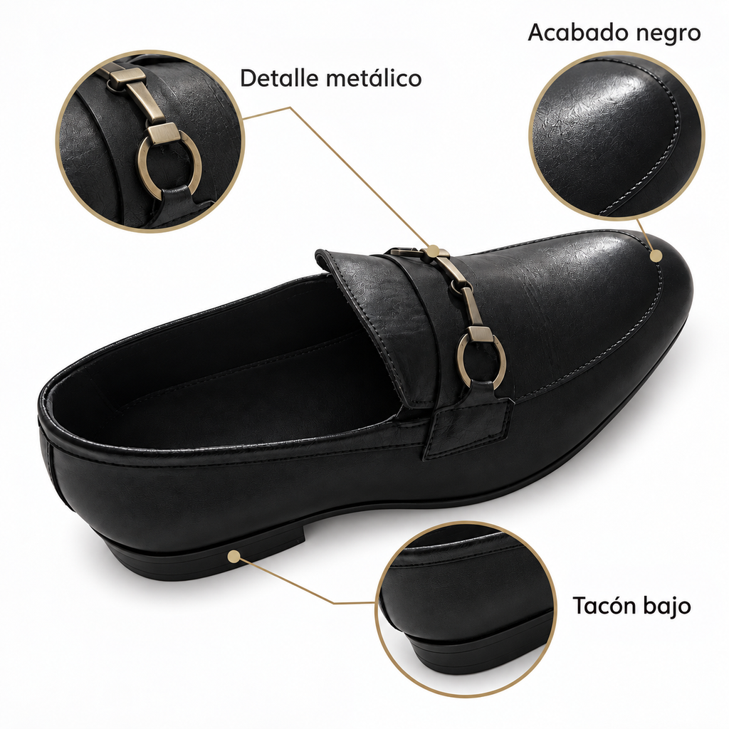 Detalles visibles del zapato Portillos 4920 negro