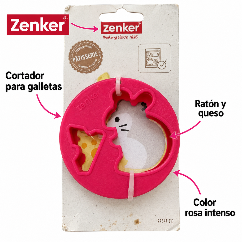 Características del cortador Zenker rosa de ratón y queso