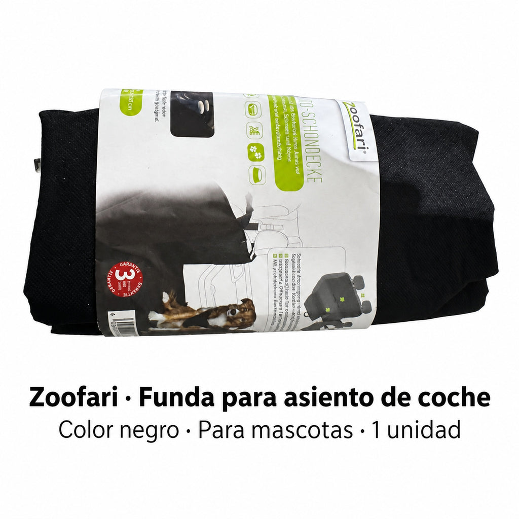 Funda negra Zoofari para asiento de coche: 03-informacion