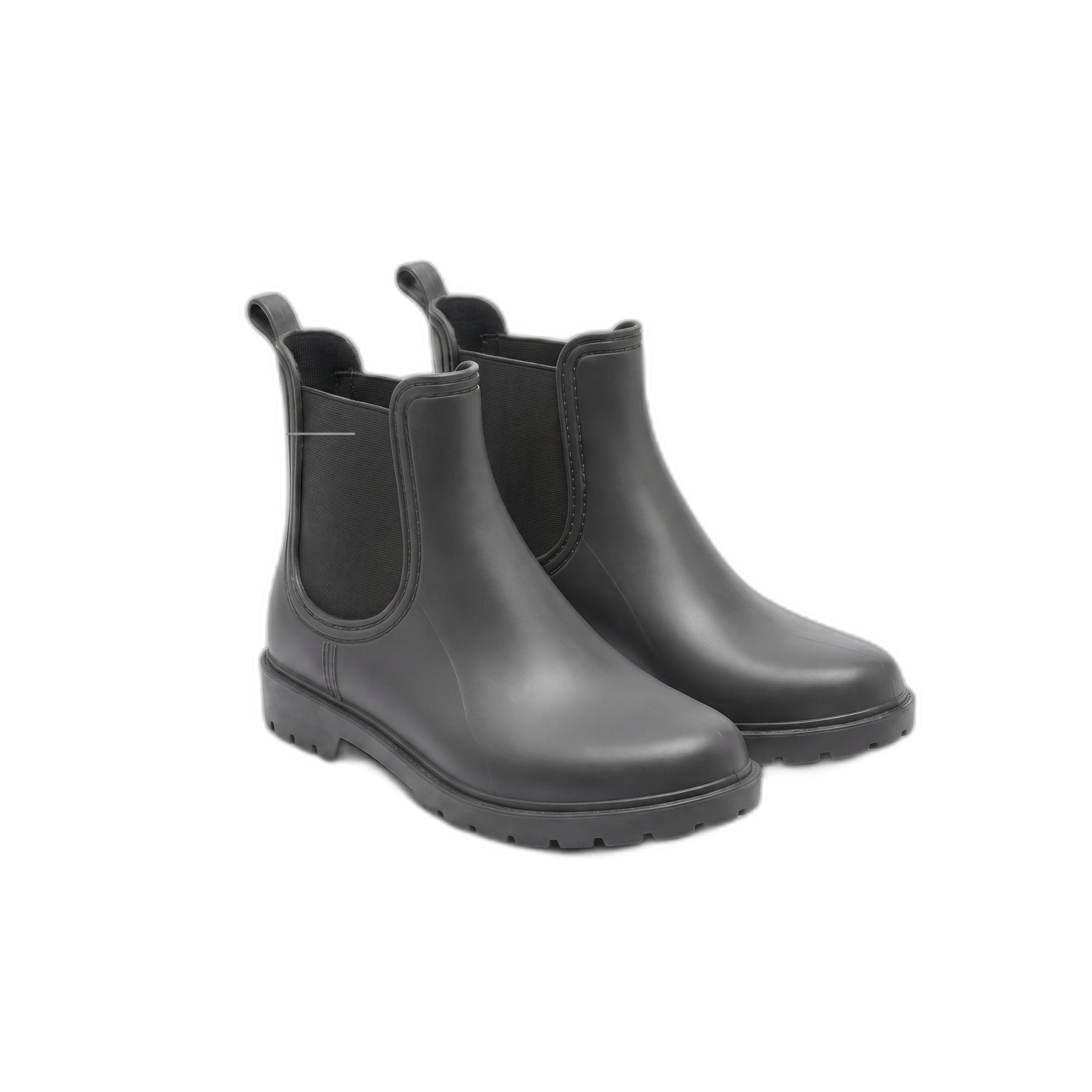Botines Chelsea de Agua Mujer — Gris Mate Impermeables